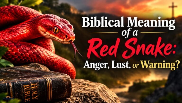 Biblical Meaning of a Red Snake. Anger, Lust, or Warning?