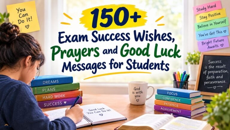 150+ Exam Success Wishes, Prayers and Good Luck Messages for Students
