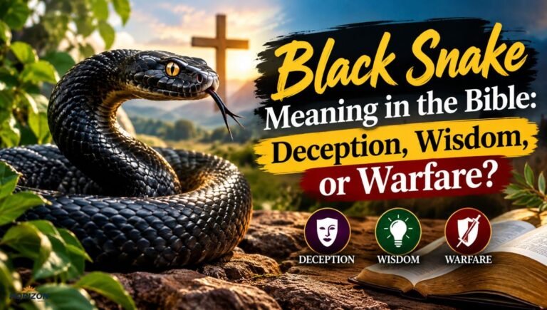 Black Snake Meaning in the Bible: Deception, Wisdom, or Warfare?