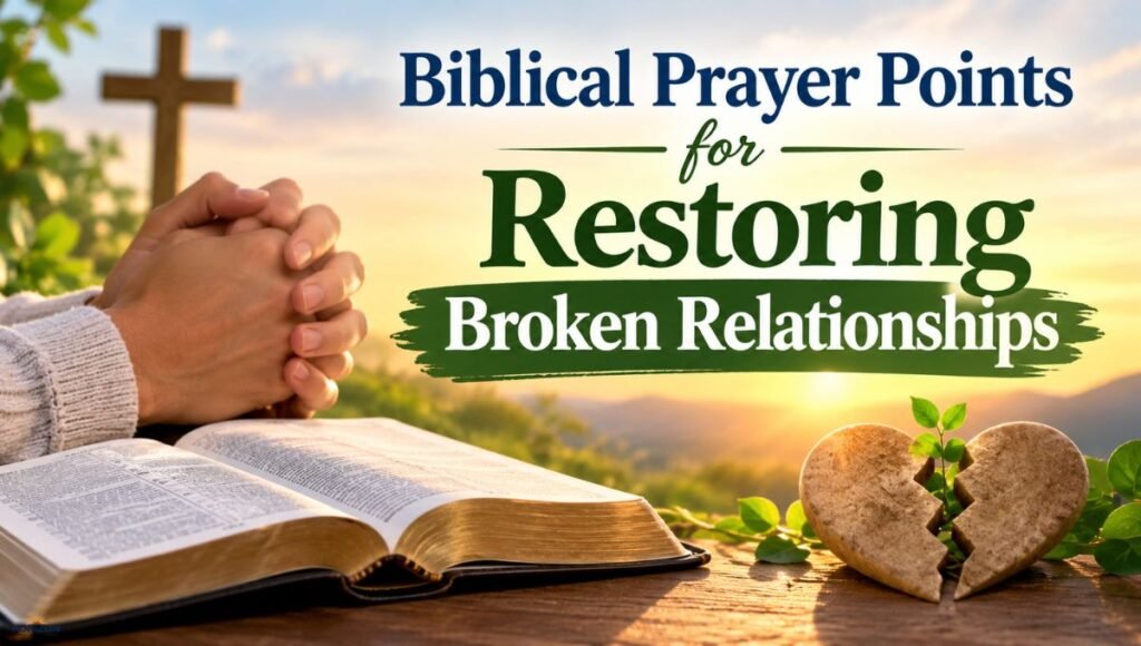 Biblical Prayer Points for Restoring Broken Relationships