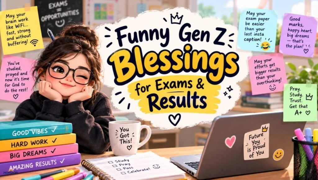 Funny Gen Z Blessings for Exams & Results