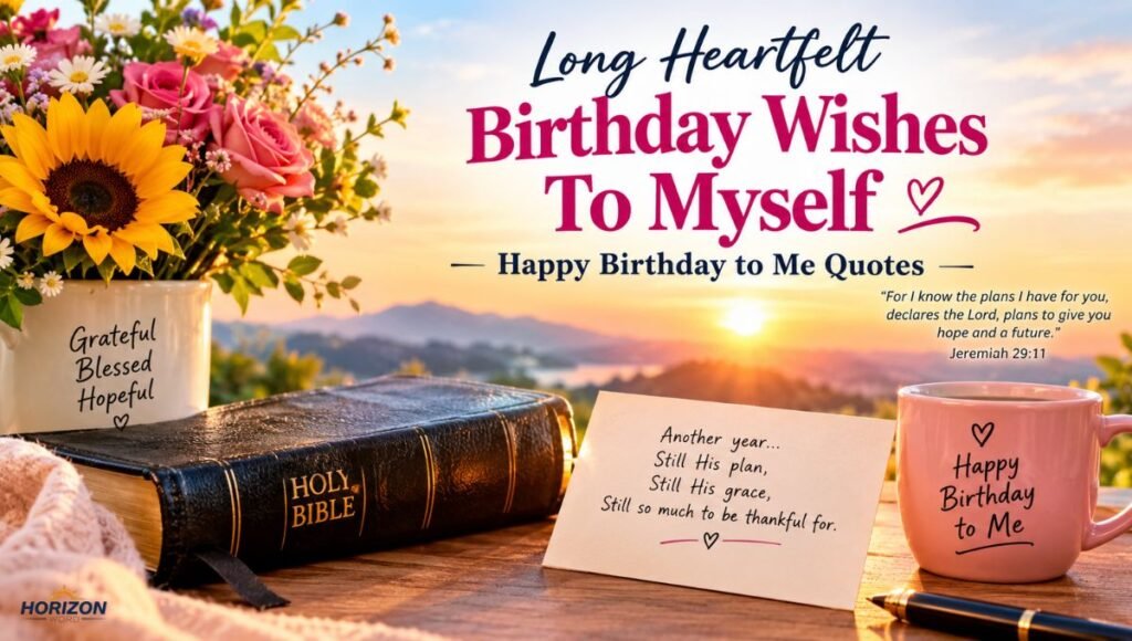 Long Heartfelt Birthday Wishes To Myself | Happy Birthday to Me Quotes