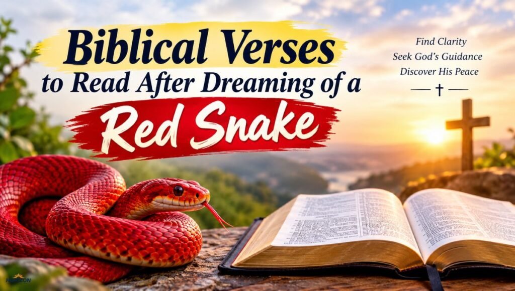 Biblical Verses to Read After Dreaming of a Red Snake