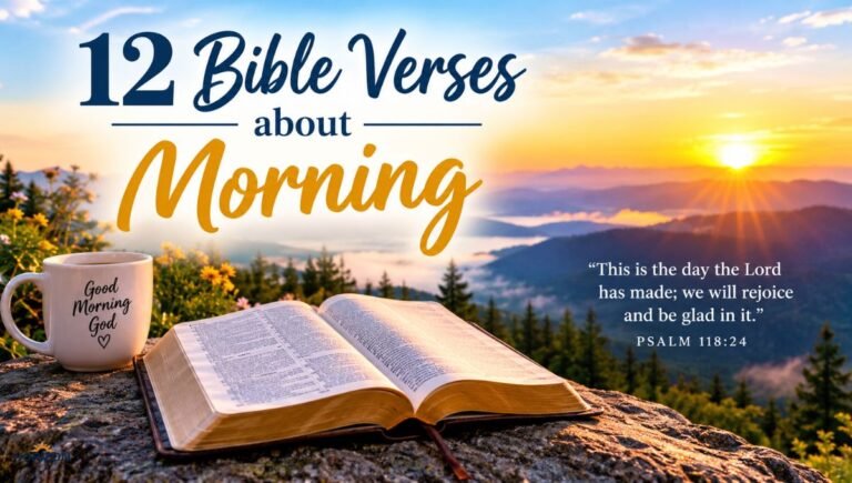12 Bible Verses about Morning and a Sunrise at Cadillac Mountain
