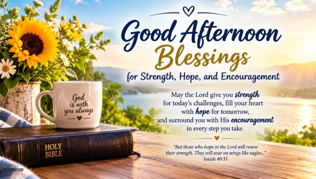 Good Afternoon Blessings for Strength, Hope, and Encouragement