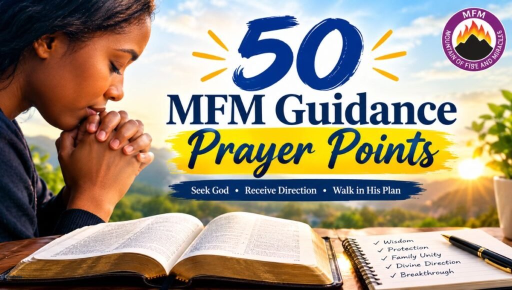 50 MFM Guidance Prayer Points
