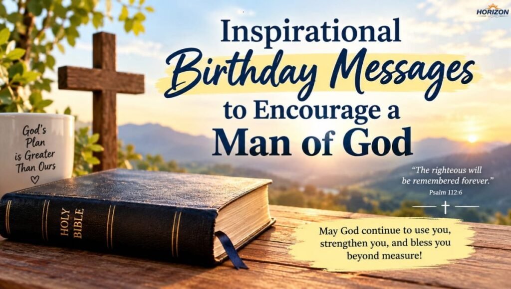Inspirational Birthday Messages to Encourage a Man of God