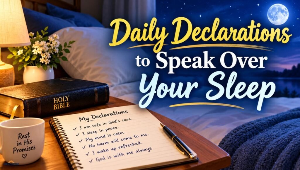 Daily Declarations to Speak Over Your Sleep