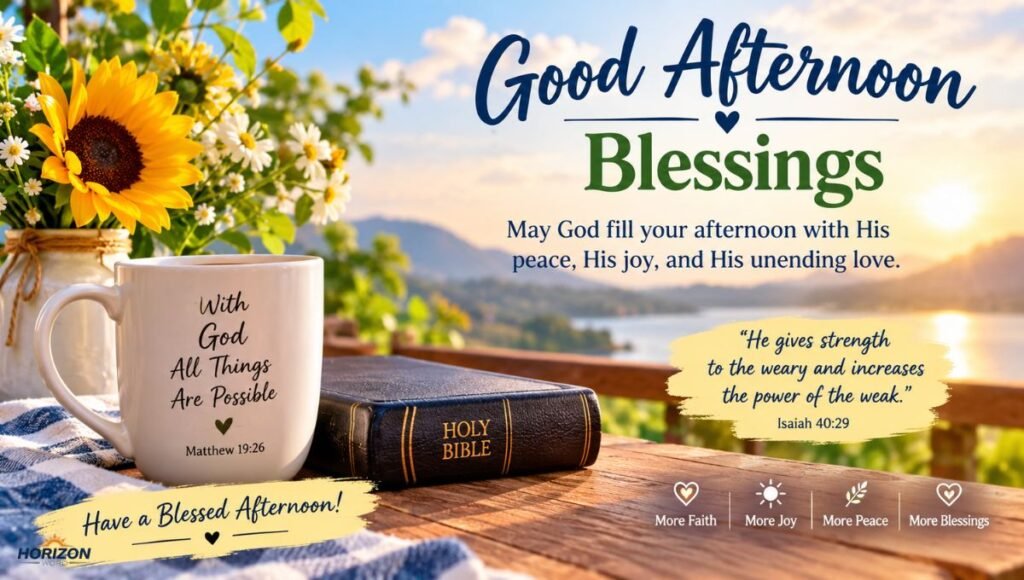 Good Afternoon Blessings Images and Quotes (Free Download Ideas)