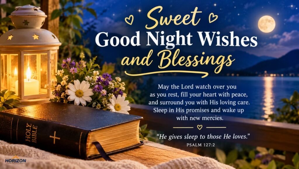 Sweet Good Night Wishes and Blessings