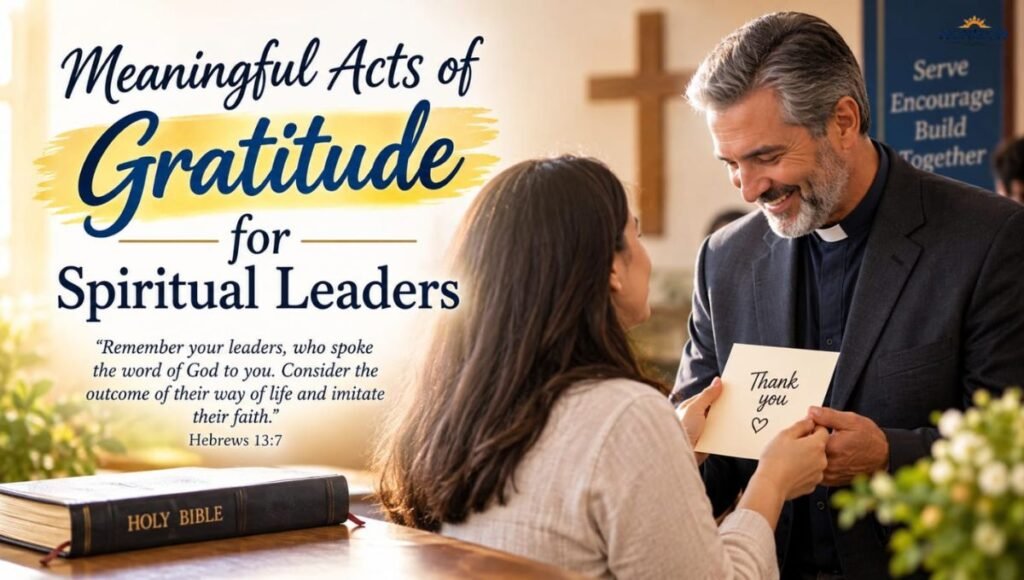 Meaningful Acts of Gratitude for Spiritual Leaders